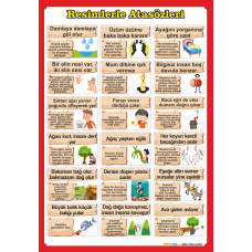 Resimlerle Atasözleri Poster