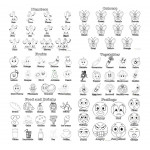 İngilizce Boyama Poster Seti - Coloring Posters - 20 adet