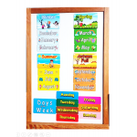 Days, Months,Seasons - Günler, Aylar, Mevsimler Manyetik İngilizce Kelime Kartları