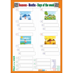 Days,Months,Seasons - Günler,Aylar, Mevsimler Yaz Sil - Karekodlu - Seslendirmeli