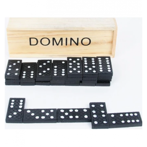 Ahşap Kutulu Domino