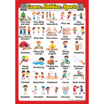 Games, Hobbies, Sports - İngilizce Oyunlar, Hobiler ve Sporlar Poster