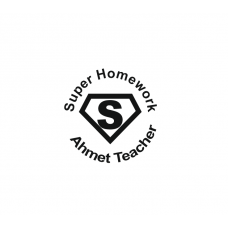 İngilizce Öğretmeni Kaşesi - Super Homework - Yuvarlak (İsme Özel)