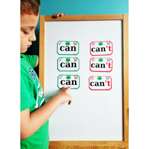 Can - Can't manyetik ingilizce kelime kartları