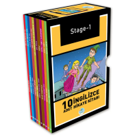 İngilizce Hikaye Kitap Seti 10 Kitap - Stage 1 - Mavi Çatı Yaınları