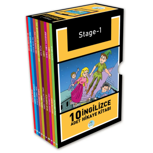 İngilizce Hikaye Kitap Seti 10 Kitap - Stage 1 - Mavi Çatı Yaınları İngilizce Hikaye Kitap Seti 10 Kitap - Stage 1 - Mavi Çatı Yaınları