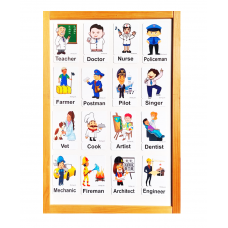 Jobs - Meslekler Manyetik İngilizce Kelime Kartları 