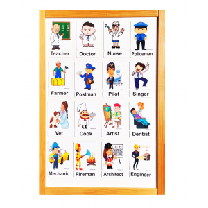 Jobs - Meslekler Manyetik İngilizce Kelime Kartları 