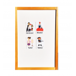 Jobs - Meslekler Manyetik İngilizce Kelime Kartları 