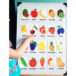 Fruits and Vegetables - Meyveler ve Sebzeler Manyetik İngilizce Kelime Kartları