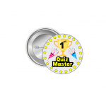 Quiz Master İngilizce Motivasyon Rozeti - 44 mm