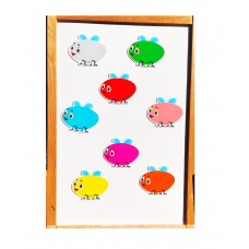 Renkli Sinek Avı Oyunu Manyetik Kartları Renkli Sinek Avı Oyunu Manyetik Kartları