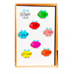 Renkli Sinek Avı Oyunu Manyetik Kartları