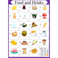 Food and Drinks - Yiyecekler ve İçecekler Yaz Sil