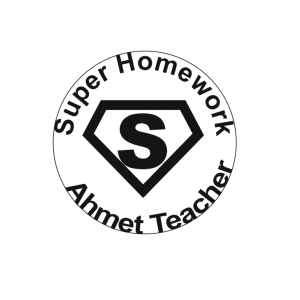 İngilizce Öğretmeni Kaşesi - Super Homework - Yuvarlak (İsme Özel)