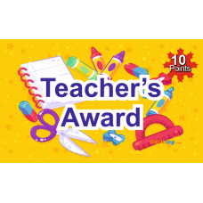 Öğrenci Motivasyon Kartı - Teacher's Award