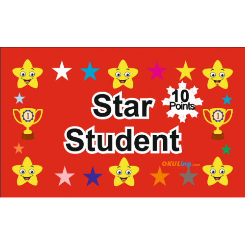 Öğrenci Motivasyon Kartı - Star Student